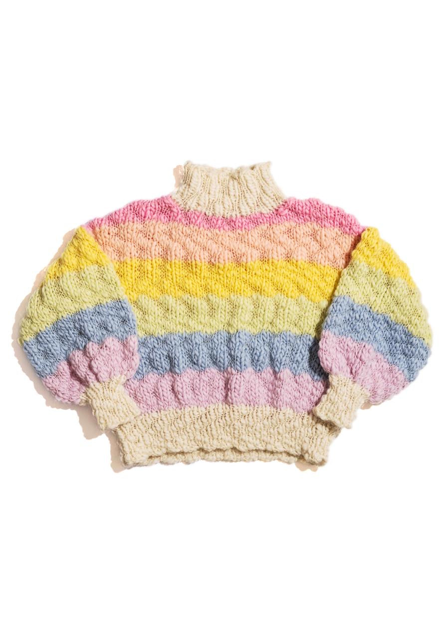 Rainbow Cream Wool Jumper Kit