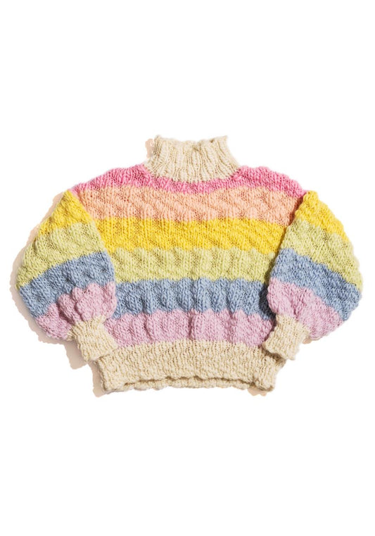 Rainbow Cream Wool Jumper Pattern