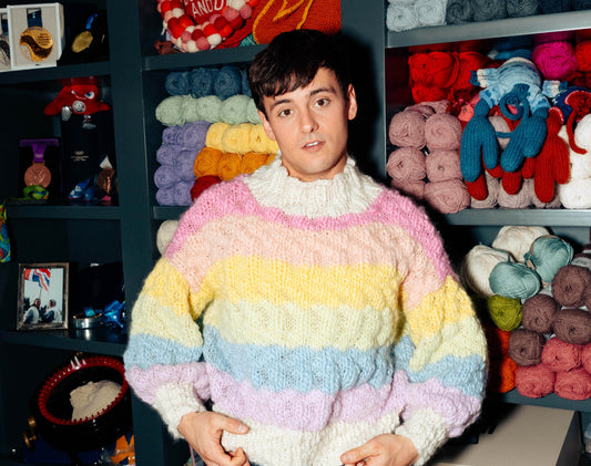 Rainbow Cream Wool Jumper Pattern