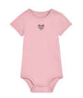 Made with Love Baby Bodysuit Rainbow Heart