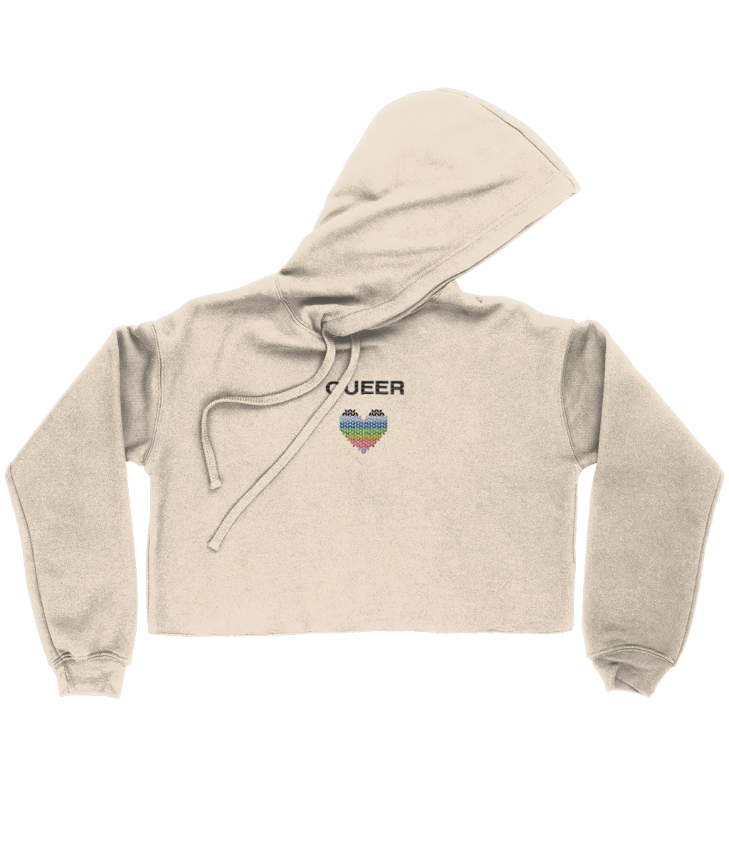 PRIDE Queer Cropped Hoodie