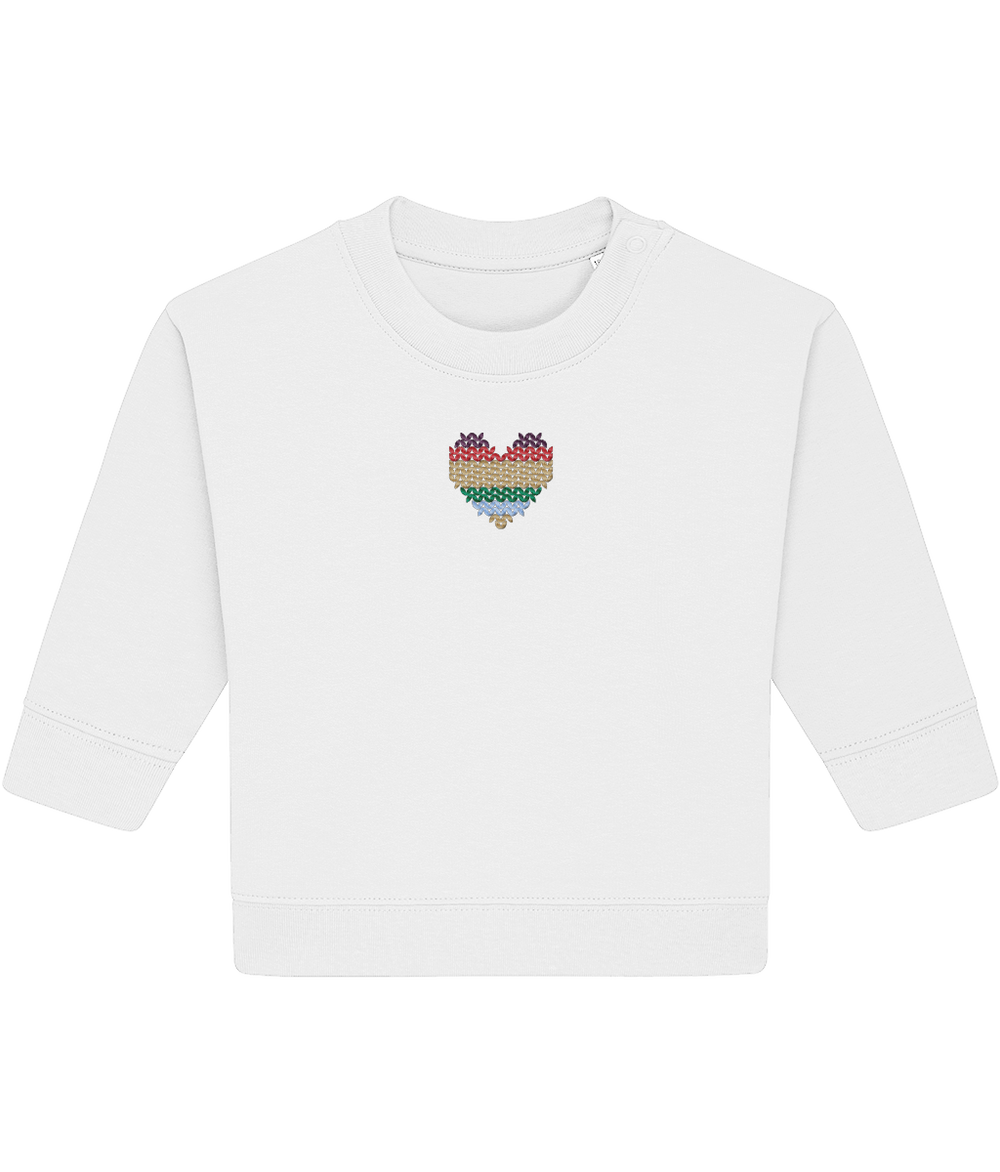 Made with Love Baby Rainbow Heart Long Sleeve