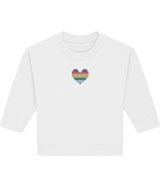 Made with Love Baby Rainbow Heart Long Sleeve