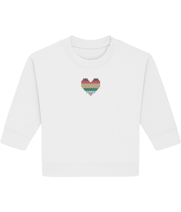 Made with Love Baby Rainbow Heart Long Sleeve