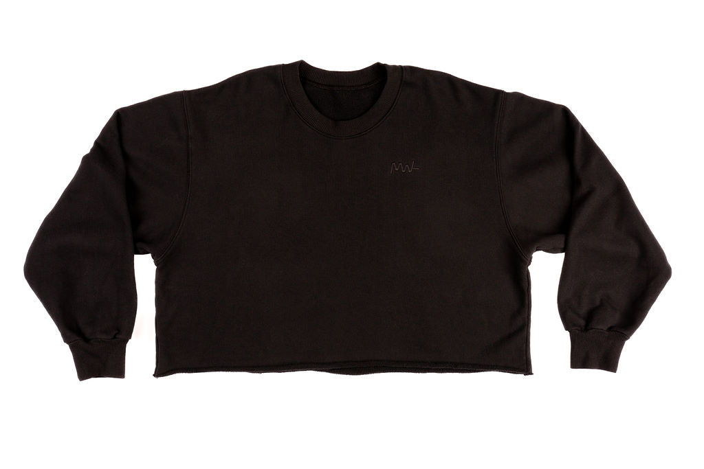 The Cropped Sweatshirt Cherry Red