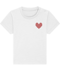 Made with Love Baby Red Heart Tee