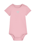 Made with Love Baby Bodysuit White Heart