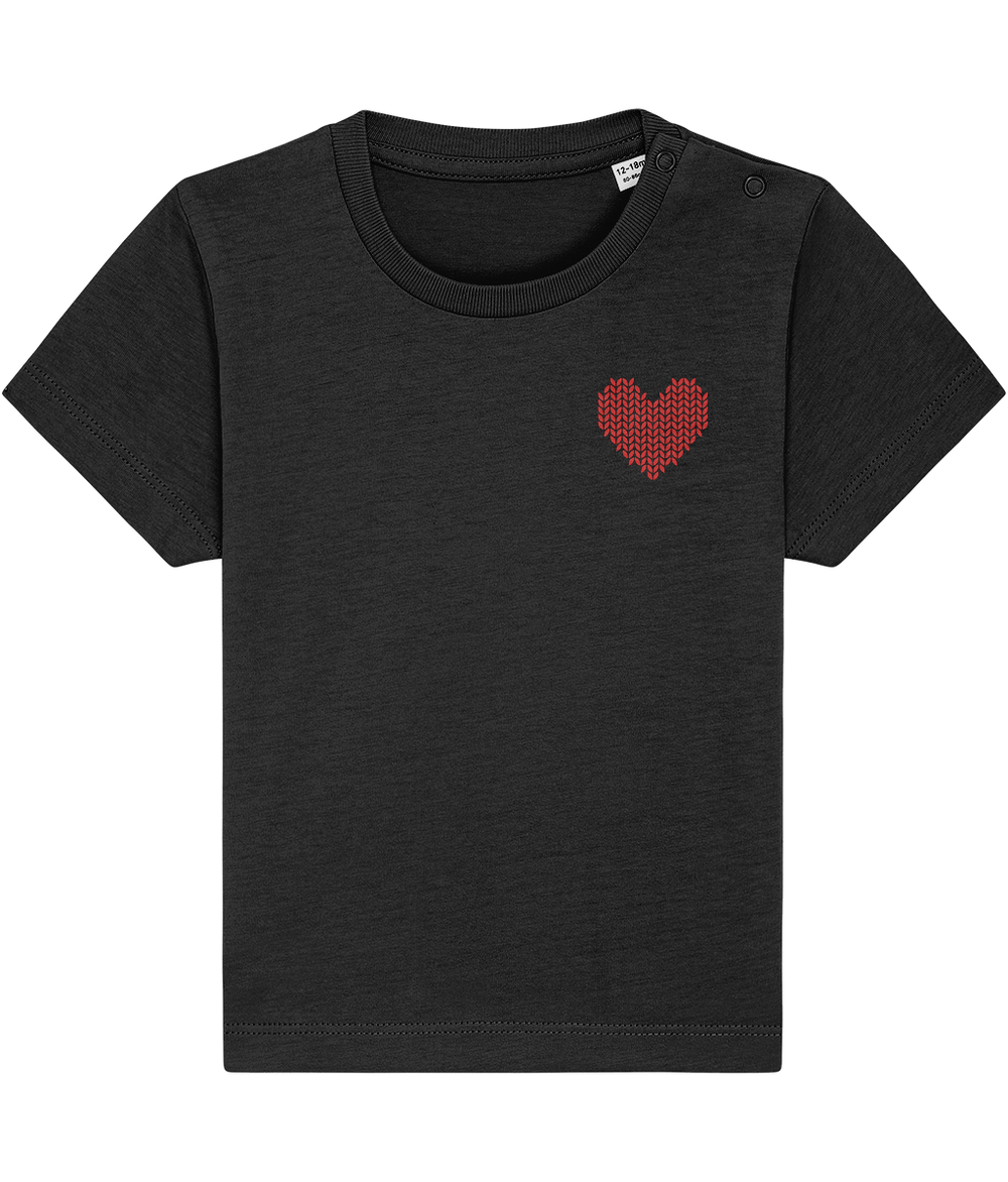 Made with Love Baby Red Heart Tee