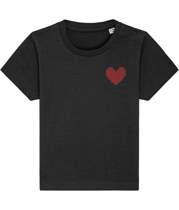 Made with Love Baby Red Heart Tee
