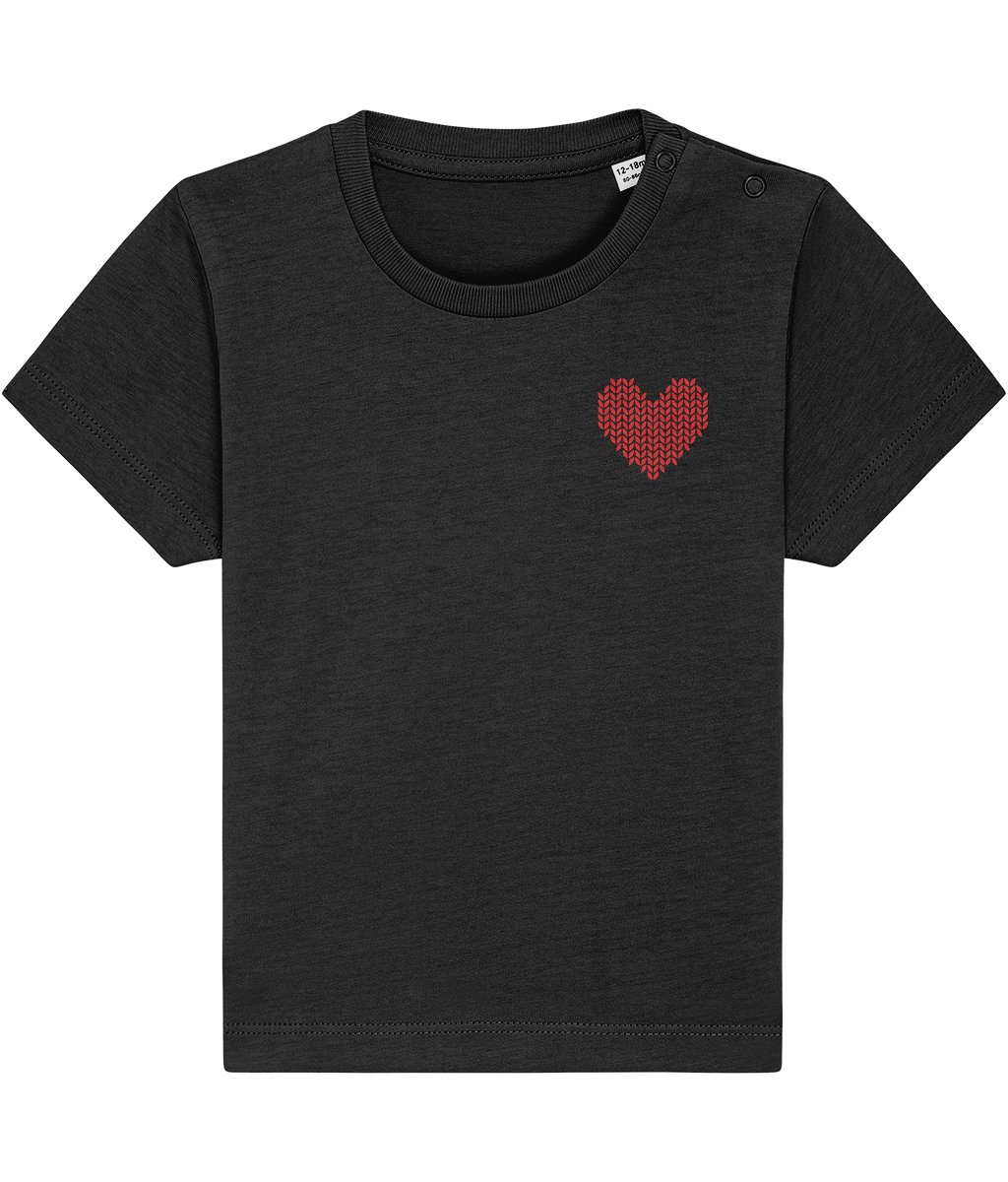 Made with Love Baby Red Heart Tee