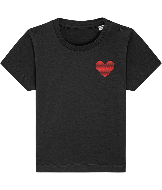 Made with Love Baby Red Heart Tee