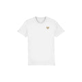 Made With Love Embroidered Gold Heart T-shirt