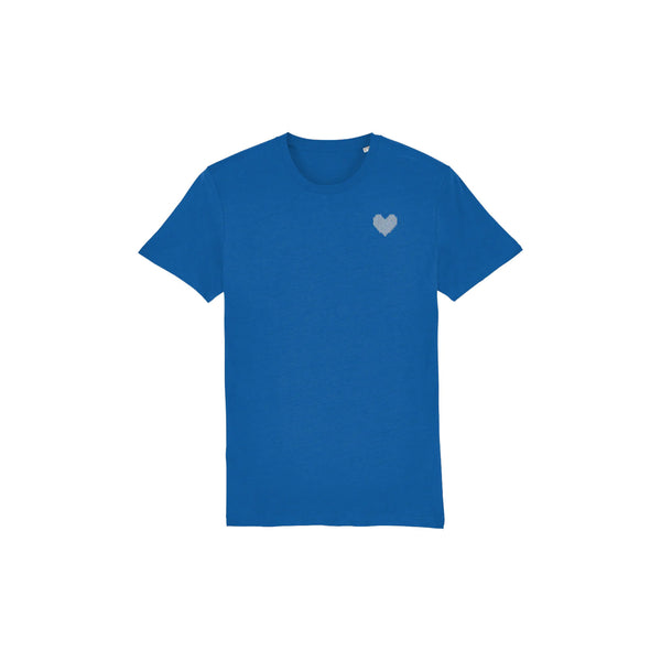 Made With Love Embroidered White Heart T-shirt