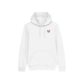 Made With Love Embroidered Rainbow Heart Hoodie