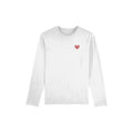 Made With Love Embroidered Red Heart Long Sleeve