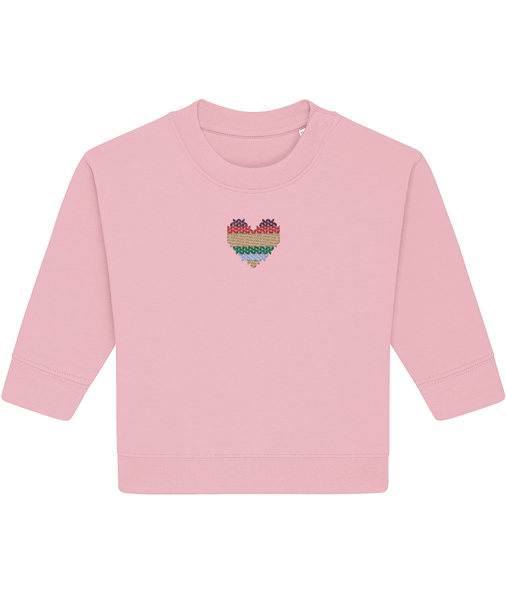 Made with Love Baby Rainbow Heart Long Sleeve