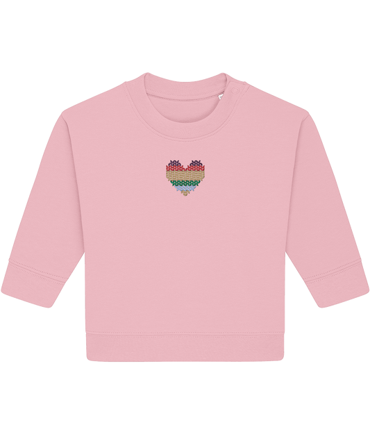 Made with Love Baby Rainbow Heart Long Sleeve