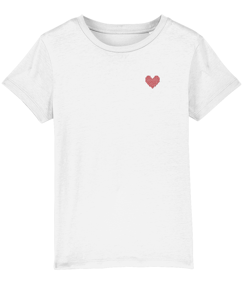 Made with Love Kids Red Heart Tee