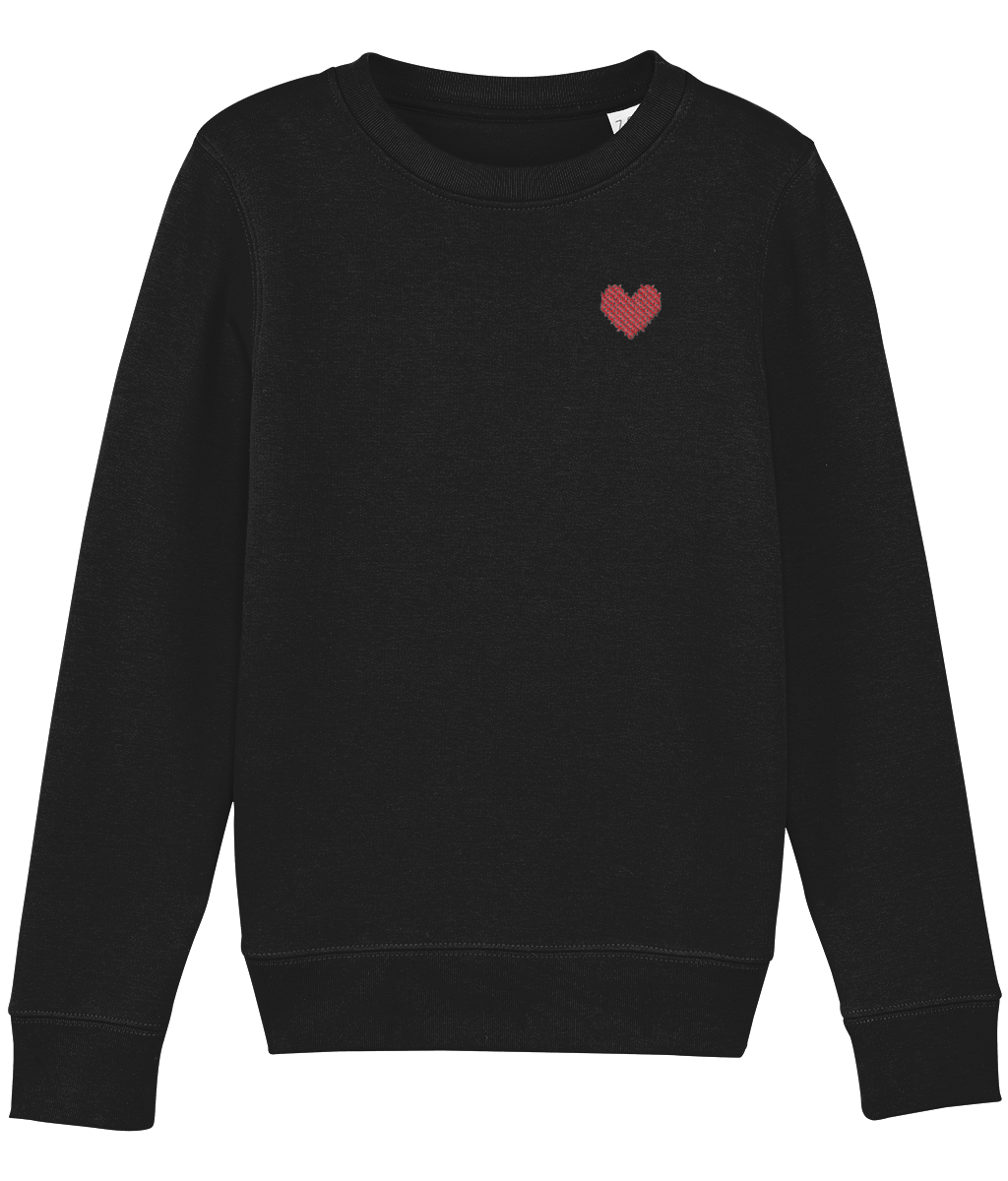 Made with Love Kids Red Heart Sweater
