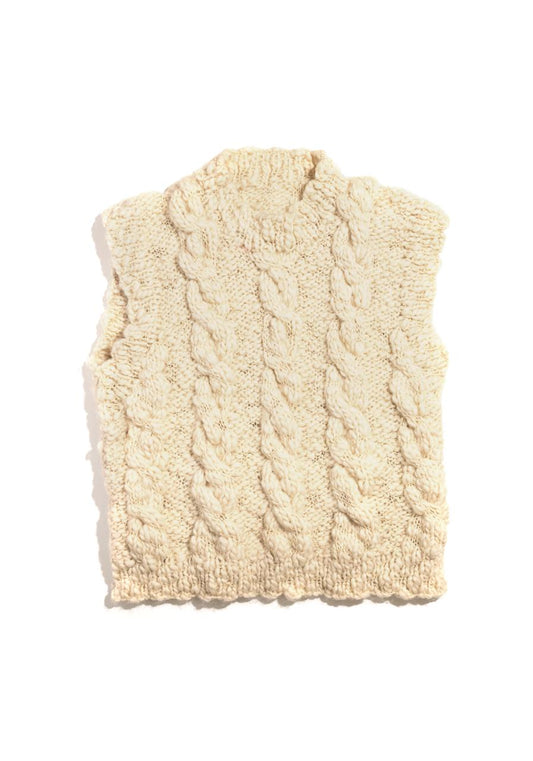 Vanilla Swirl Wool Vest Kit
