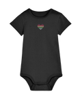 Made with Love Baby Bodysuit Rainbow Heart