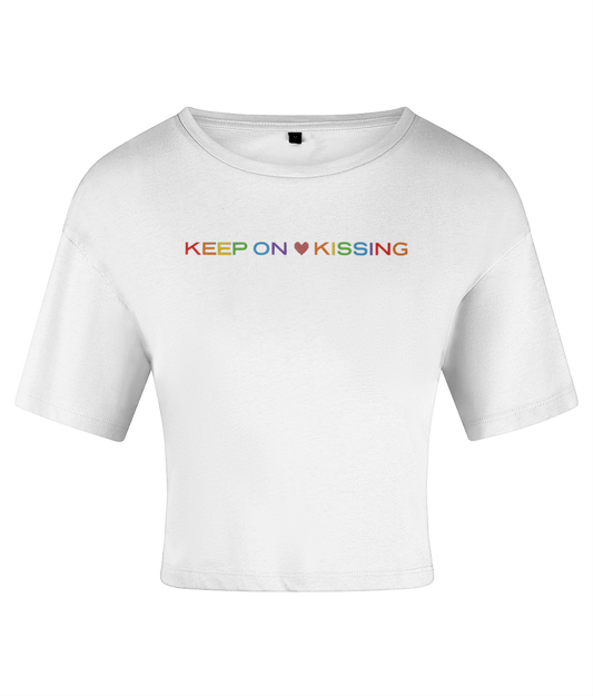 PRIDE Keep On Kissing Crop Top