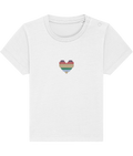 Made with Love Baby Rainbow Heart Tee