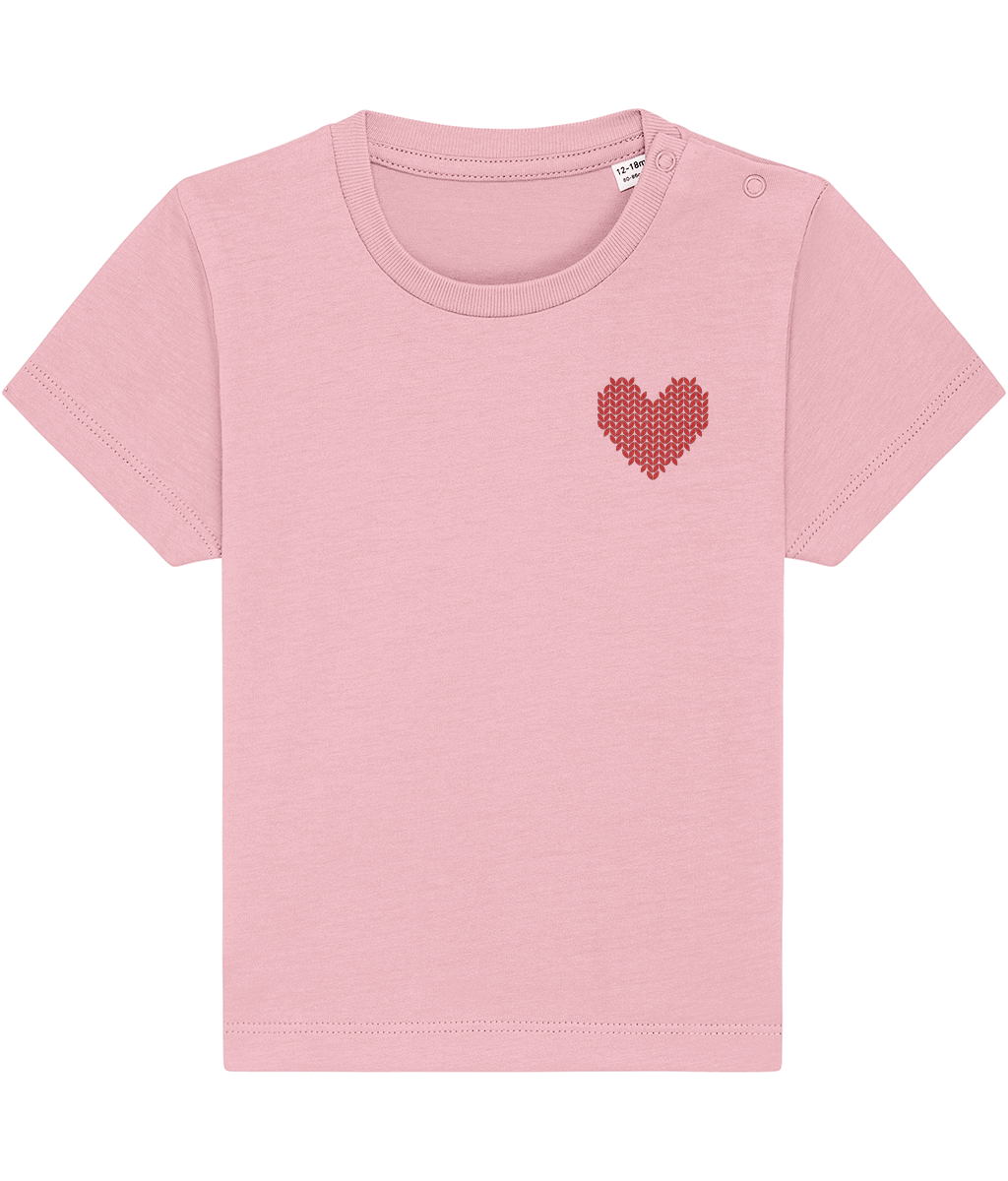 Made with Love Baby Red Heart Tee