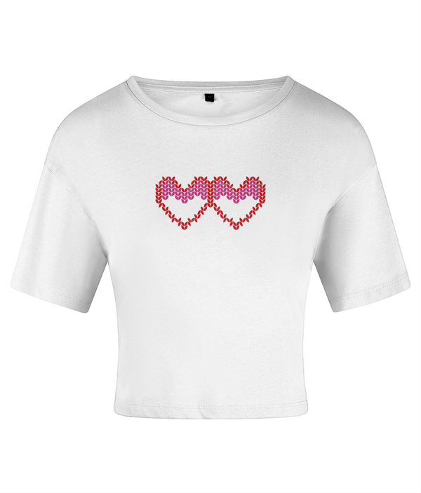 Double Heart Crop Top