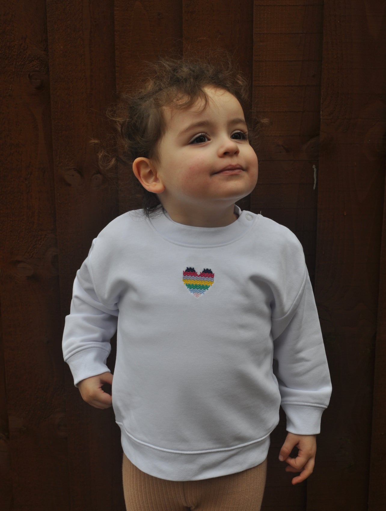 Made with Love Baby Rainbow Heart Long Sleeve