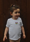 Made with Love Baby Rainbow Heart Tee