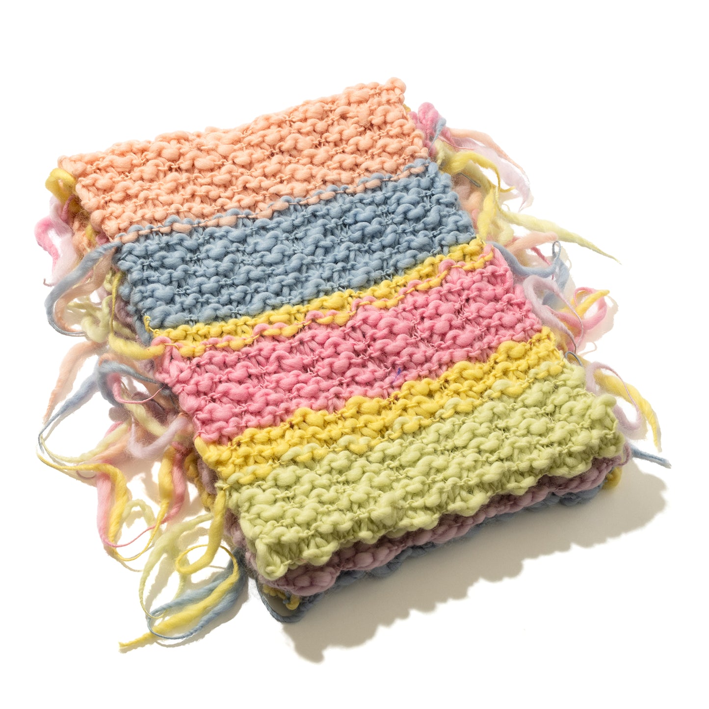 Beginner: Rainbow Wool Beanie & Scarf Kit (Yarn + Pattern with video tutorials)