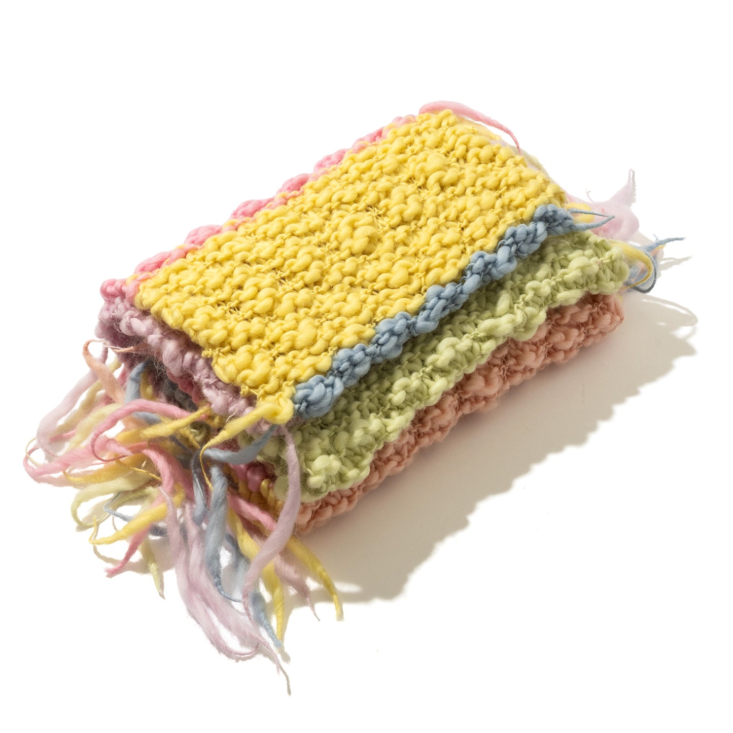 Beginner: Rainbow Wool Beanie & Scarf Kit (Yarn + Pattern with video tutorials)